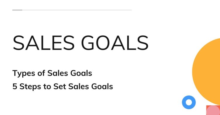 5 pasos para establecer tipos de objetivos de ventas y ejemplos incluidos